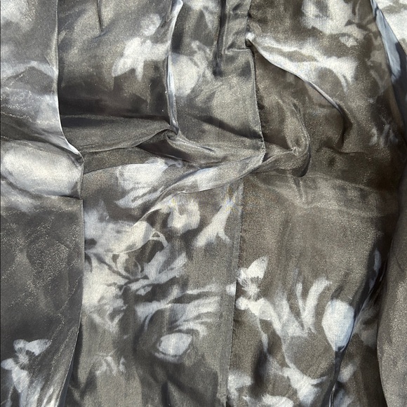 NWT Lulus Mesmerizing Black Floral Organza Ruffled Midi Dress | Size Small - Picture 7 of 8